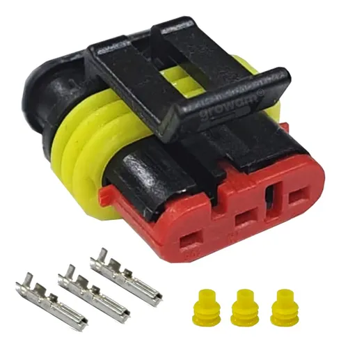 Kit Reparador Ficha Conector Estanco 3 Vías Hembra X 1