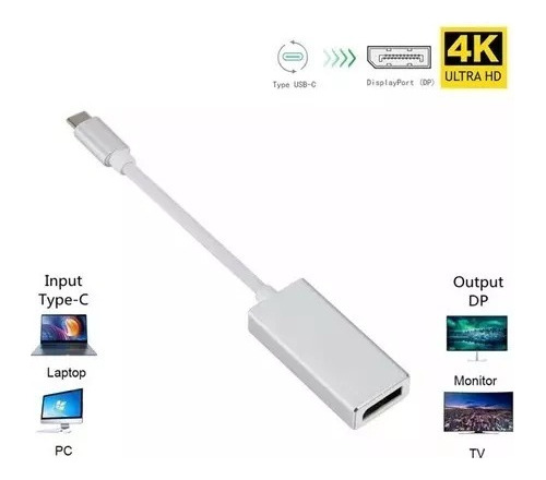 Cabo Adaptador Usb-c Para Displayport Dp