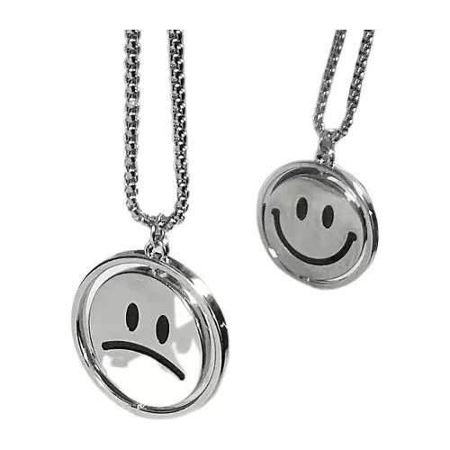 Collar Sad Face & Happy Face Tipo Aquihayaquihay