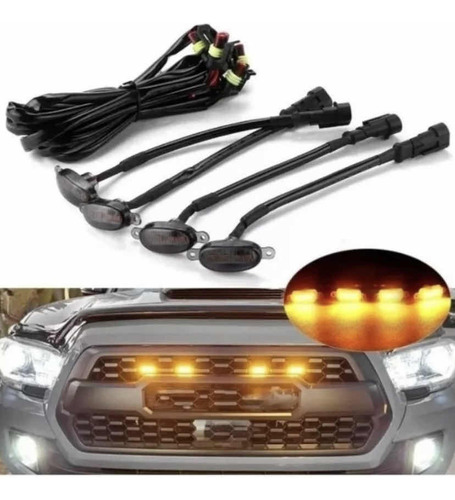 Luces Led Amarillas Lujo Para Persiana Parrilla Por 4