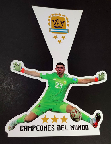 Figura Deco Mesa Cumple Festejo Argentina Dibu Martinez 30cm