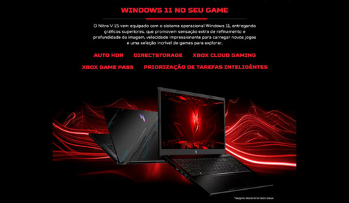 Notebook Acer Nitro V15 ANV15-51-58AZ Core I5-13420h 8gb 512gb Rtx 3050 Cor Preto - Excelente (Recondicionado)