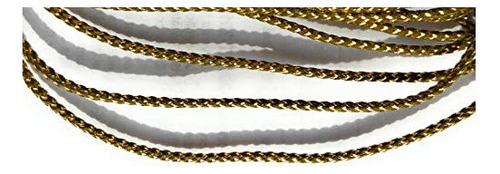 Adornos De Cordón Dorado Caqui De 1/16 (2 Mm) Tejido Decora