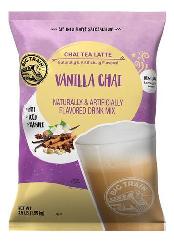  Chai Vainilla Big Train Base En Polvo Con 1.59 Kg 