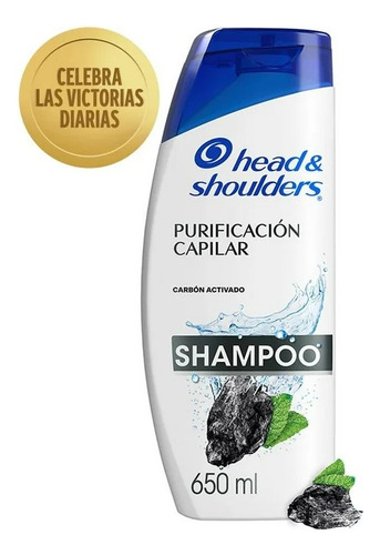 Shampoo Head & Shoulders Purificación Capilar Carbón Activad