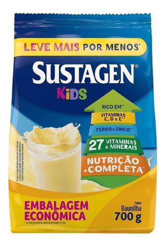 Complemento Alimentar Kids Baunilha Sachê 700 G Sustagen