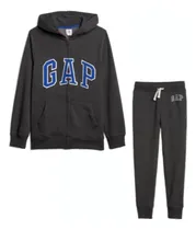 Comprar Conjunto Gap Moletom Infantil Menino Cinza Escuro Grafite