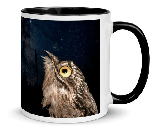 Imagem 2 de 7 de Caneca Personalizada Aves De Ubatuba (urutau)