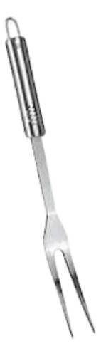 Tenedor Para Carne Pincho Asado Acero Inoxidable Dos Dientes