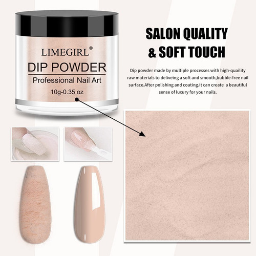 Set De Uñas Dip Powder, Kit De Polvo Para Inmersión