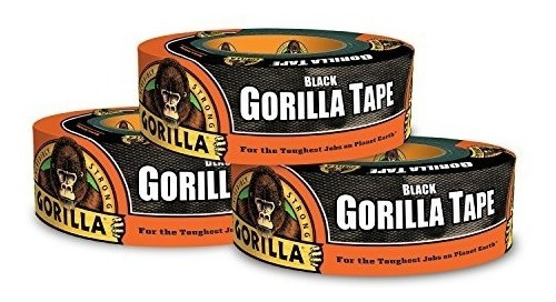 Black Duct Tape Gorilla Tape 1.88 x 38.5 yd Pack of 1 Black, 