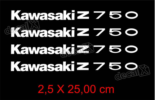 Adesivos Emblemas Centro Roda Compatível Kawasaki Z750 Rd5