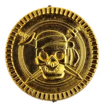 Comprar T 100pcs Juegos De Mesa Monedas De Cumpleaños Oro Del Pirata