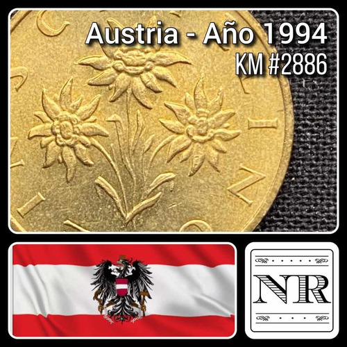 Austria - 1 Schillings - Año 1994 - Km #2886 - Edelweiss