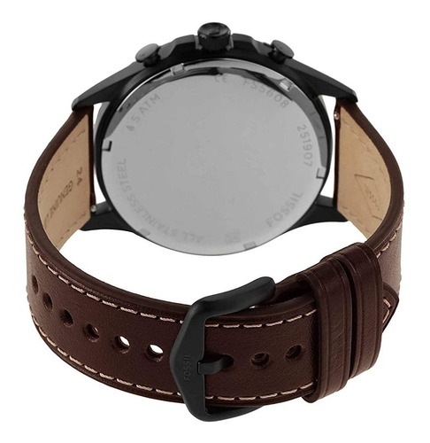 Reloj Fossil Forrester Chrono Fs5608 Café Negro De Caballero