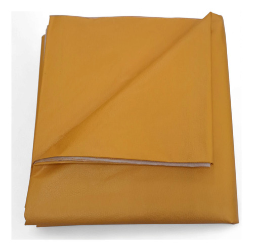 Mantel De Ecocuero Liso Impermeable 1,40 X 2,00 Mts Amarillo Oro Liso
