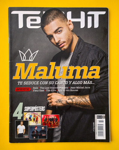Maluma Revista Telehit Panteon Rococo Beyonce Reik Coldplay (Usado)