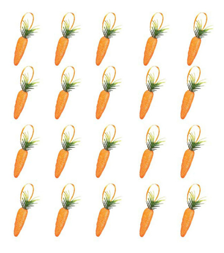 Adornos Colgantes Con Forma De Zanahoria De Pascua De 7,6 Cm