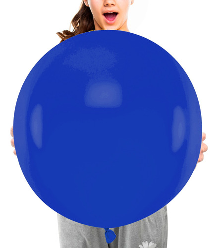 Globo Gigante Latex 17  Tilco Balloons Azul Bolsa Con 25 