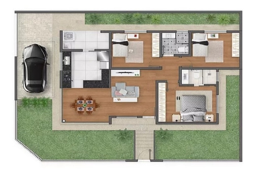 Imagem 5 de 5 de Linda Casa Plana (em Fase Construção) De 3 Quartos Em Lagoa Santa. - Ca00370 - 70184699