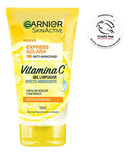 Garnier Gel De Limpieza Vitamina C 150ml Mixta Día/noche