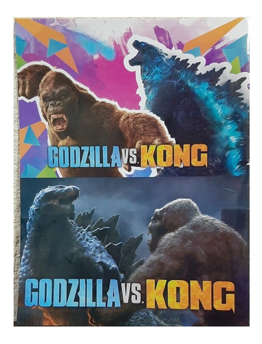 Team Godzilla Vs King Kong Paq 50 Libros Iluminar Colorear