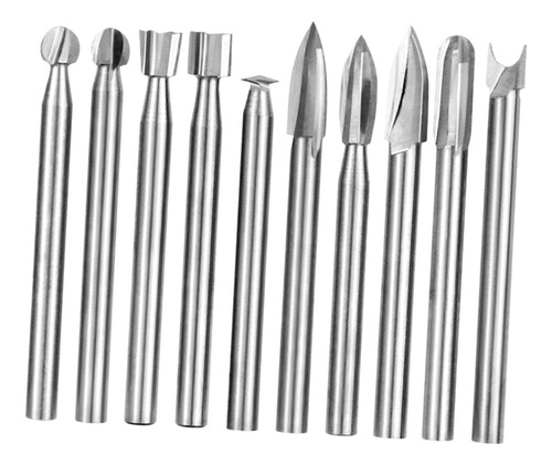 10 Piezas De Brocas Para Tallado De Madera Para Herramientas