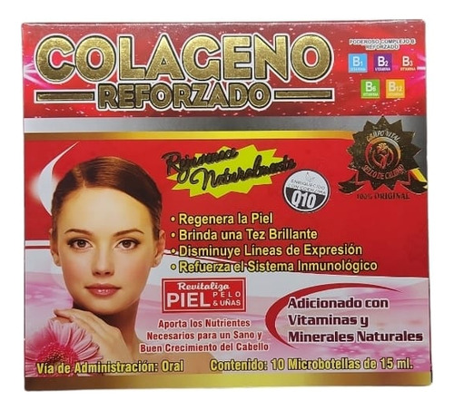 Colágeno Reforzado ..regenera Tez Brillante Disminuye Línea