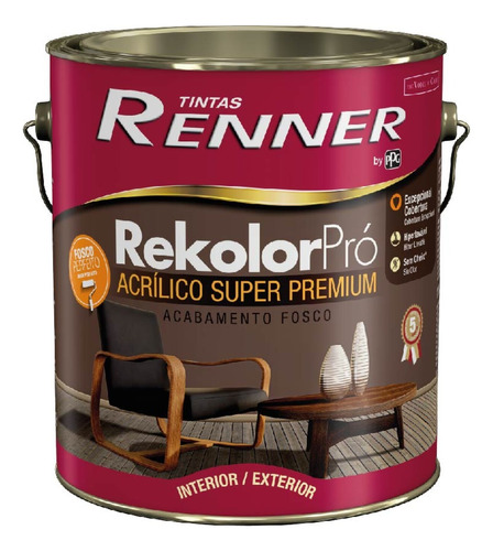 Pintura Rekolor Pro 3.6 Lt - Mundo Color Union