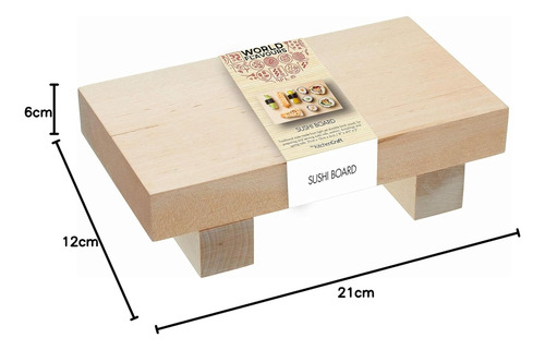 Tabla Japonesa P/servir Sushi Madera 2 Personas Kitchencraft
