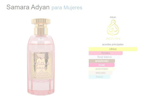 Perfume Samara Adyan By Anfar Edp 100 Ml Para Dama