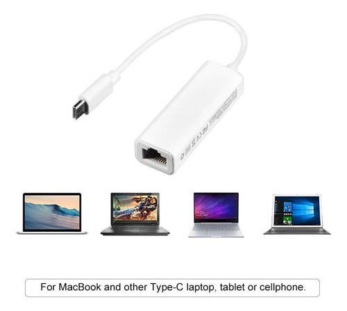 Usb C A Ethernet, Usb 3.1 Tipo C (thunderbolt 3) A Rj45 Giga