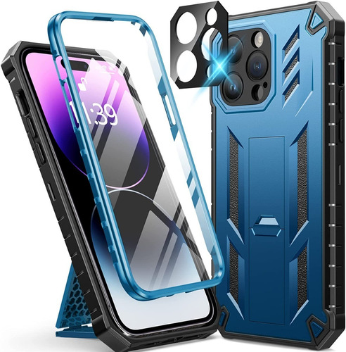 Funda Estuche Case Para iPhone 14 Pro Azul Fntcase