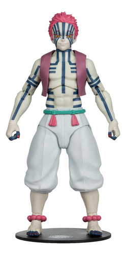 Figura De Acción Mcfarlane Demon Slayer Akaza De 7 Pulgadas