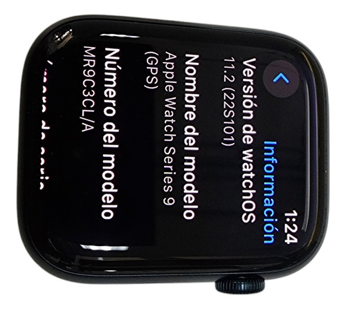 Smartwatch Apple Watch Series 9 Gps 45 Mm Loop Deportiva Plateado Mesh Azul Oscuro Azul Oscuro