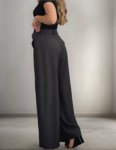 Pantalon Palazo Sastrero Mujer Elegante Calidad Premium