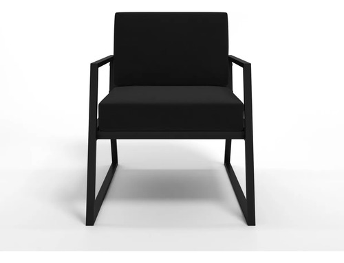 Kit 2 Poltronas Suede Cinza Estilo Industrial Moderno Desenho Do Tecido Preto