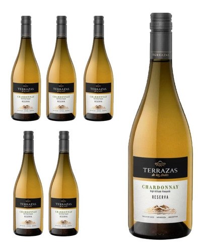 Vino Terrazas Reserva Chardonnay X 750cc Caja X 6 Botellas