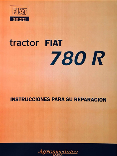 Manual De Taller Tractor Fiat 780r