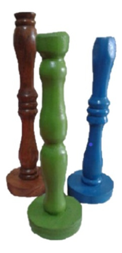 Candelabros De Madera Artesanales