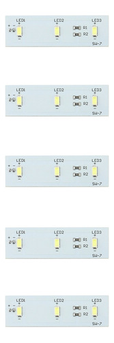 5 Barras De Tiras De Luz Led Para Refrigerador, Repuesto Par