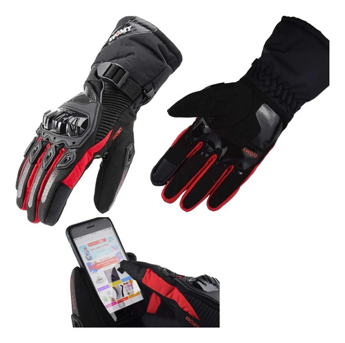 Guantes Tactil De Invierno Para Moto Marca Axe  Touch 