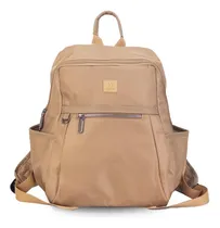 Comprar Mochila Tela Impermeable Bolsillo Al Frente Dama Lincolns Color Avellana