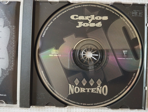 Carlos Y José Cd Amor Norteño V (Usado)