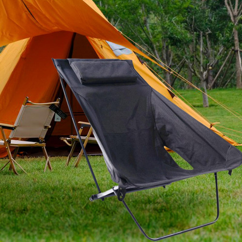 Silla Portátil Para Exteriores Con Respaldo Ajustable Para
