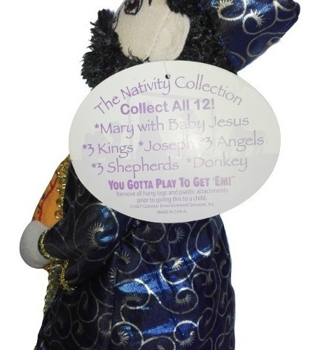 Imagen 8 de 9 de Peluche Rey Mago Gaspar 32cm Sugar Loaf Regalo Navidad Amor