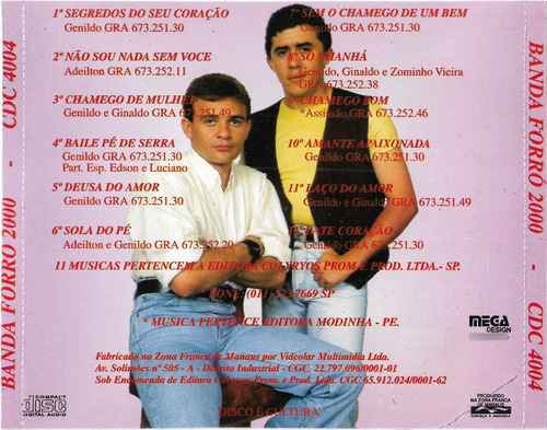 Cd - Banda Forró 2000