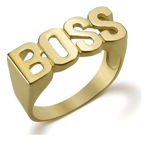 Anillo Boss De Estilo Hip-hop Punk For Hombre Y Mujer