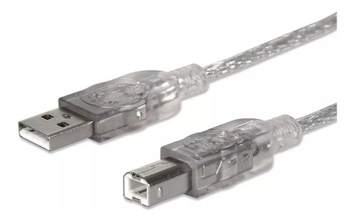 Cable Impresora Usb 2.0 Mallado 1,8mts Manhattan