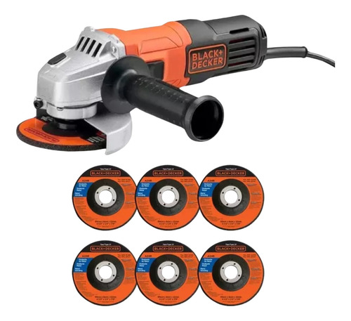 Esmerilhadeira 920w Com 6 Discos G720x6d Black & Decker